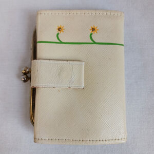 Vintage Lady Buxton Yellow Sunflowers Mini Leather Wallet
